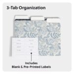 12ct File Folders Ornate Florals - Image 4