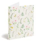 U Brands 2 Pocket Fashion Plastic Folder Pressed Botanicals Cream, School Supplies